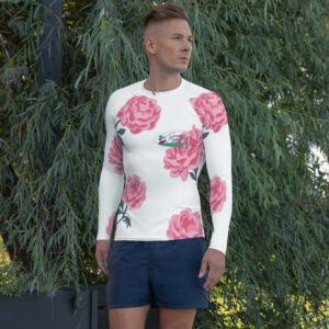Pond Monstah Rash Guard - Rose