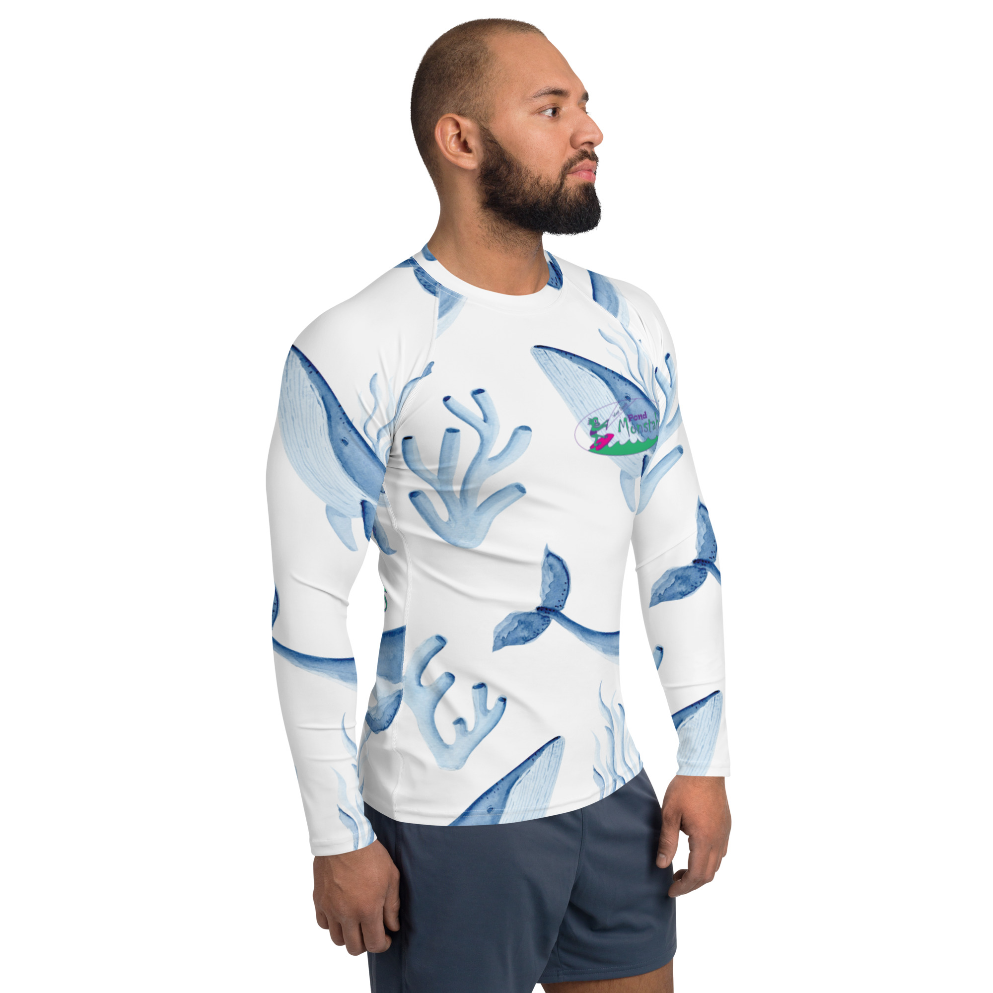 Pond Monstah Rash Guard - Whale - Image 4